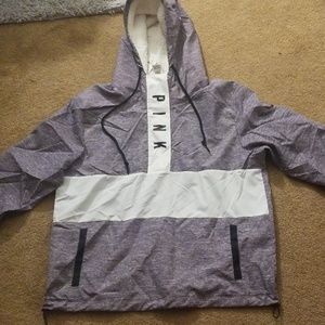 Pink Victoria's Secret windbreaker jacket